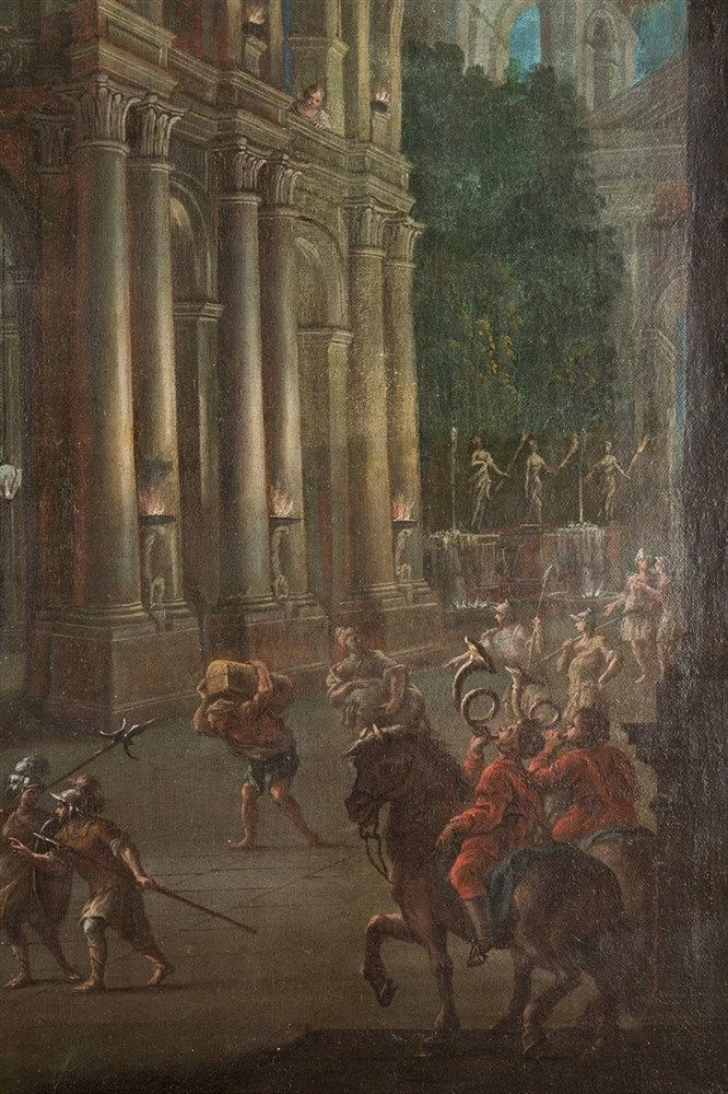 Francesco Aviani - Capriccio animato con architetture dettaglio